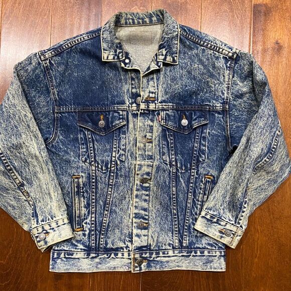 Levi's Vintage Outerwear Stonewashed Denim Blue Jacket Men's Size Medium - Picture 3 of 9